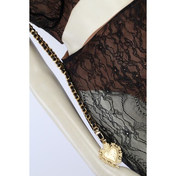 The Dolls House 2 Piece Sheer Lace Cropped Top Skirt Set Suit Size S - Picture 7 of 16